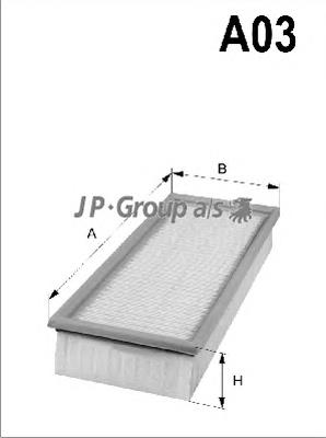 Воздушный фильтр 1518610609 JP Group