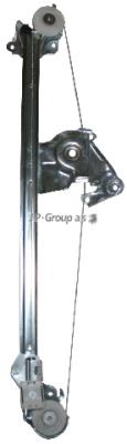 1388100570 JP Group mecanismo de acionamento de vidro da porta traseira esquerda