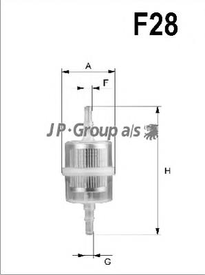 3318700209 JP Group топливный фильтр