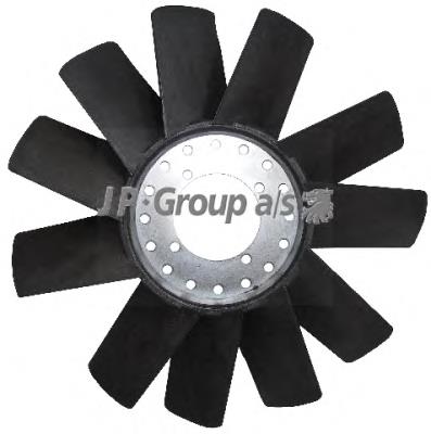 Ventilador (roda de aletas) do radiador de esfriamento 1599100100 JP Group