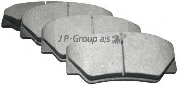 1563600710 JP Group sapatas do freio dianteiras de disco
