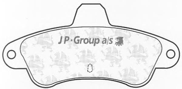 1563701319 JP Group колодки тормозные задние дисковые