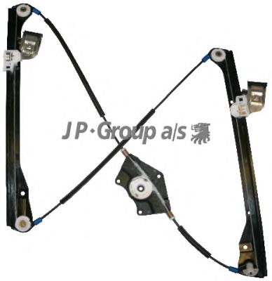 1188101880 JP Group mecanismo de acionamento de vidro da porta dianteira direita