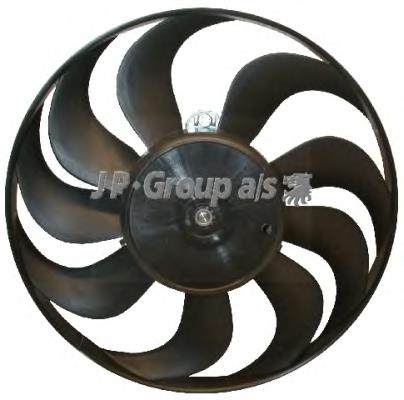 1199100600 JP Group ventilador elétrico de esfriamento montado (motor + roda de aletas direito)