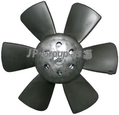 1199100200 JP Group ventilador elétrico de esfriamento montado (motor + roda de aletas direito)