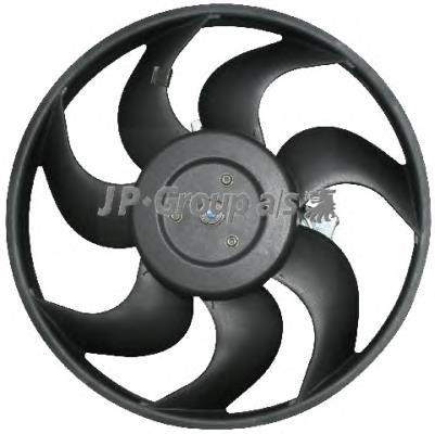 1199105970 JP Group ventilador elétrico de esfriamento montado (motor + roda de aletas esquerdo)