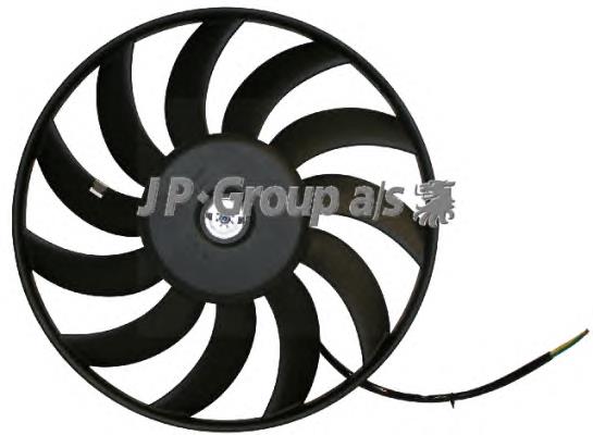 1199106470 JP Group ventilador elétrico de esfriamento montado (motor + roda de aletas)