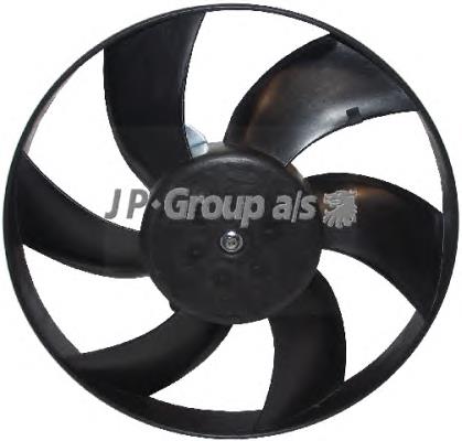 1199103270 JP Group ventilador elétrico de esfriamento montado (motor + roda de aletas)