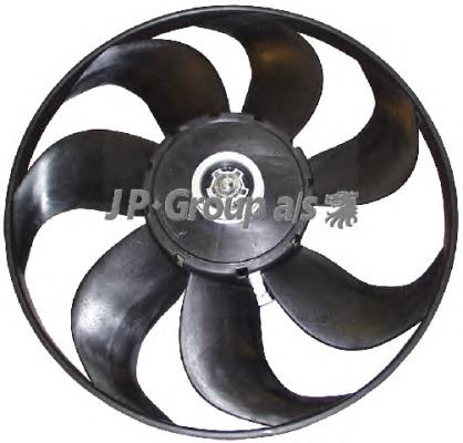 1199102500 JP Group ventilador elétrico de esfriamento montado (motor + roda de aletas)