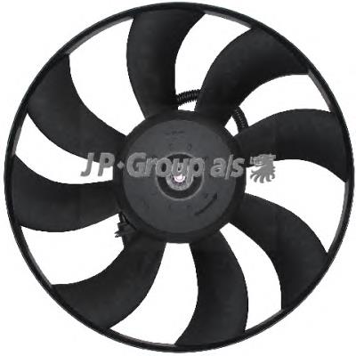 1199103900 JP Group ventilador elétrico de esfriamento montado (motor + roda de aletas)