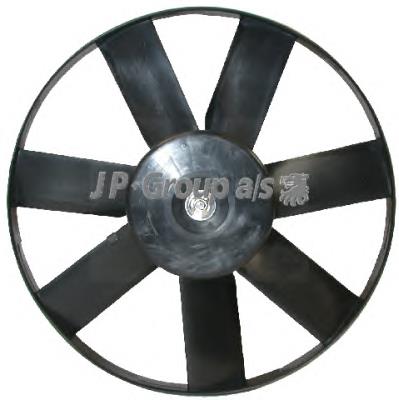 1199103400 JP Group ventilador elétrico de esfriamento montado (motor + roda de aletas)