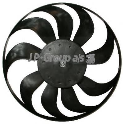 1199103800 JP Group ventilador elétrico de esfriamento montado (motor + roda de aletas)