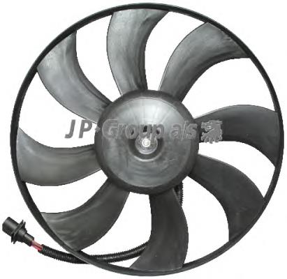 1199103700 JP Group ventilador elétrico de esfriamento montado (motor + roda de aletas)