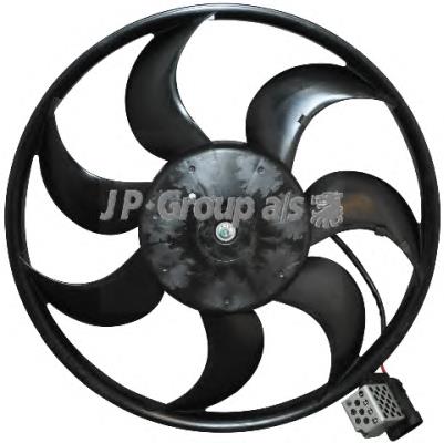 1299101000 JP Group ventilador elétrico de esfriamento montado (motor + roda de aletas)