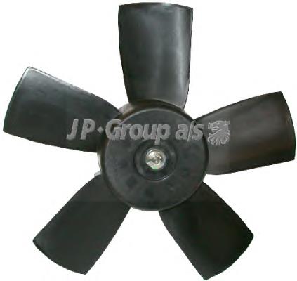 Ventilador elétrico de esfriamento montado (motor + roda de aletas) 1299100700 JP Group