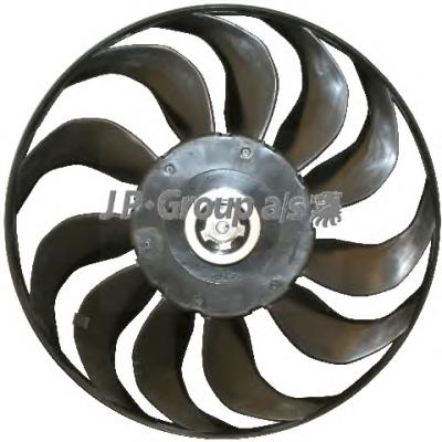 1114900480 JP Group ventilador (roda de aletas do radiador de esfriamento direito)