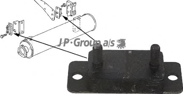 1121603600 JP Group coxim de fixação do silenciador