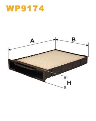Фильтр воздушный отопителя WIX WP9174 цена, от 7.27 USD