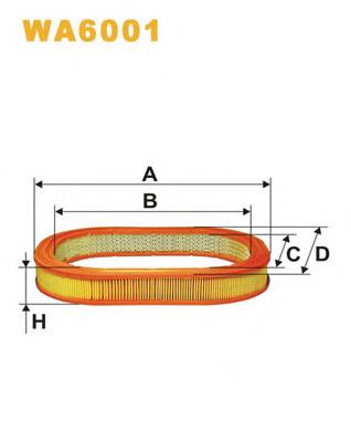 Купить WA6001 WIX Автомобильный фильтр воздуха