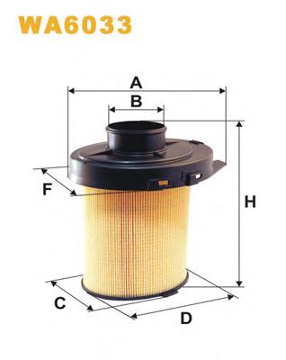 Элемент воздушного фильтра WIX WA6033 цена, от 7.67 USD