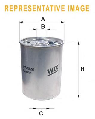 WF8020 WIX filtro de combustível