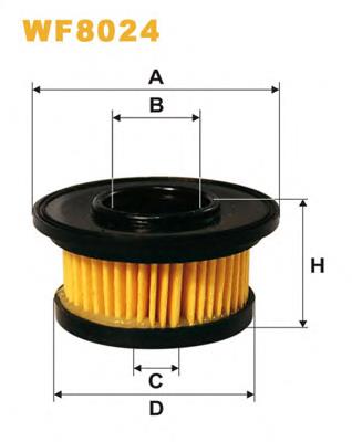 Фильтр тонкой очистки топлива WIX WF8024 цена, от 2.73 USD