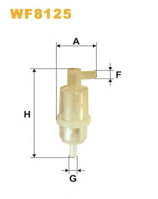 Фильтр тонкой очистки топлива WIX WF8125 цена, от 1.64 USD