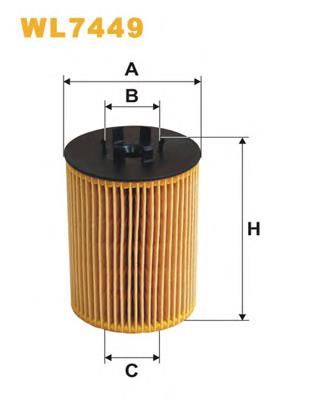 Фильтр очистки масла центробежный WIX WL7449 цена, от 8.39 USD
