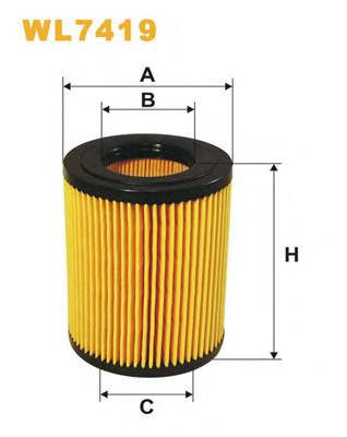 Фильтр масла WIX WL7419