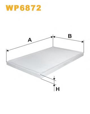 Фильтр воздушный отопителя WIX WP6872 цена, от 6.95 USD