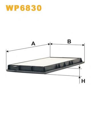 Фильтр воздушный отопителя WIX WP6830 цена, от 12.17 USD