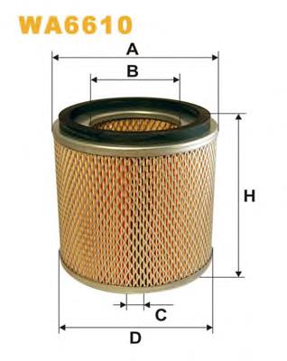 Воздушный фильтр WA6610 WIX