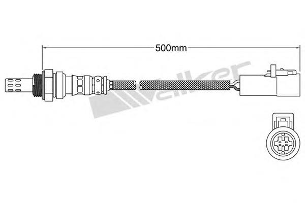 25024302 Walker sonda lambda, sensor de oxigênio depois de catalisador