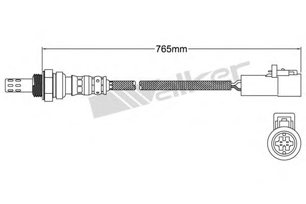 25024070 Walker sonda lambda, sensor de oxigênio depois de catalisador