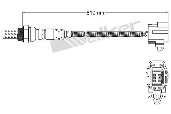 25024128 Walker sonda lambda, sensor de oxigênio até o catalisador