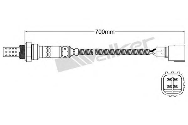 25024440 Walker sonda lambda, sensor de oxigênio