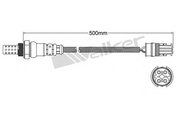 25024465 Walker sonda lambda, sensor de oxigênio depois de catalisador