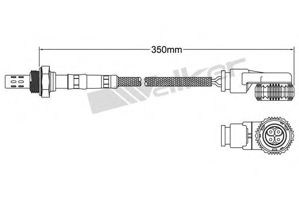 25024038 Walker sonda lambda, sensor de oxigênio até o catalisador