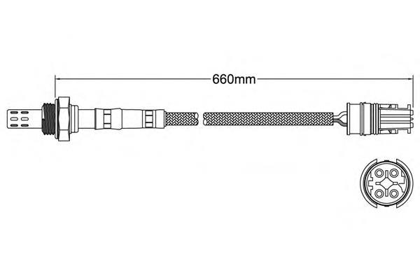 25024411 Walker sonda lambda, sensor de oxigênio até o catalisador