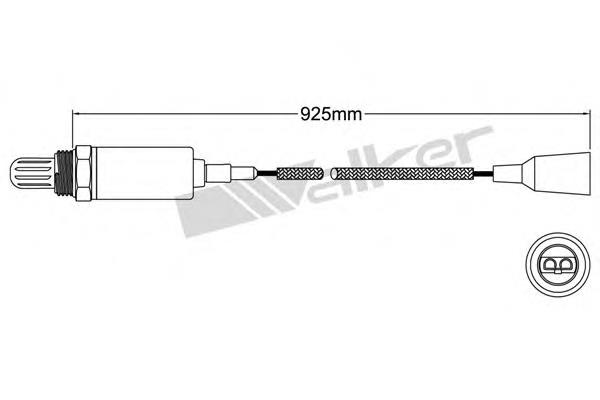 25021015 Walker sonda lambda, sensor de oxigênio