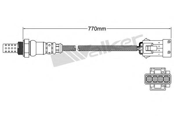 25024409 Walker sonda lambda, sensor de oxigênio