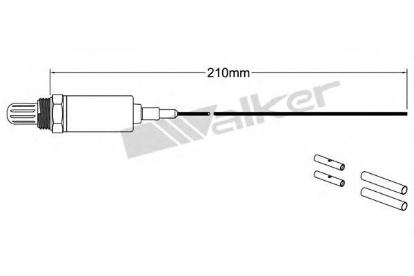 25021000 Walker sonda lambda, sensor de oxigênio