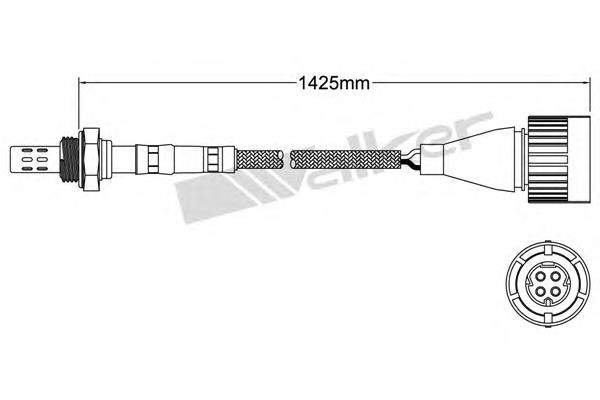 25024021 Walker sonda lambda, sensor de oxigênio