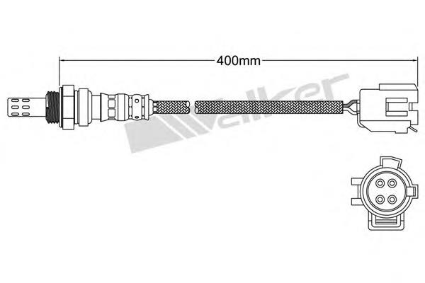 25024942 Walker sonda lambda, sensor de oxigênio até o catalisador