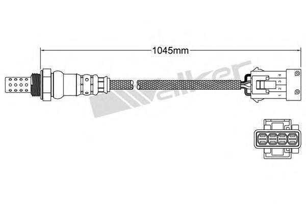 25024353 Walker sonda lambda, sensor de oxigênio