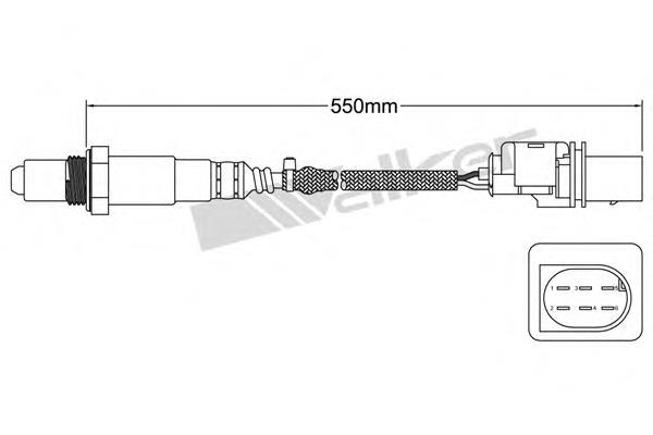 25025043 Walker sonda lambda, sensor de oxigênio até o catalisador