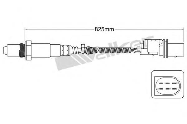 25025045 Walker sonda lambda, sensor de oxigênio até o catalisador