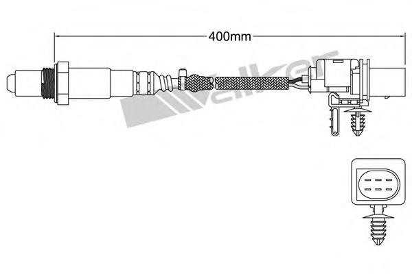 25025034 Walker sonda lambda, sensor de oxigênio até o catalisador