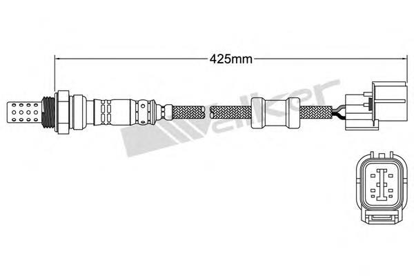 25024099 Walker sonda lambda, sensor de oxigênio até o catalisador