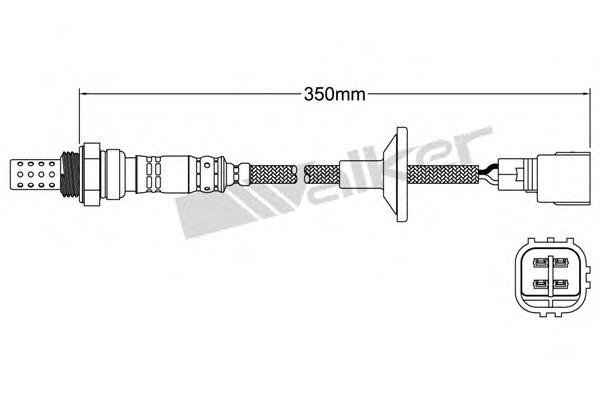 25024107 Walker sonda lambda, sensor de oxigênio